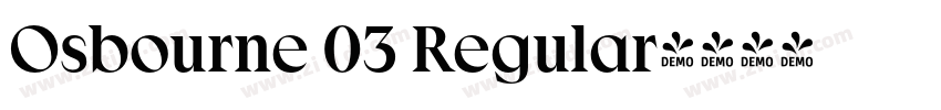 Osbourne 03 Regular字体转换